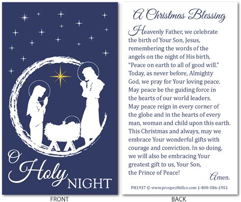 holy night  christmas blessing  count prospect hill