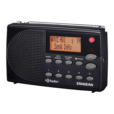 sangean amfm hd stereo portable pocket radio hdr   home depot