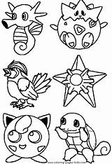 Coloring Pages Pokemon Cartoon Color Printable Character Kids Sheets Characters Found sketch template
