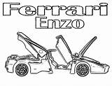 Ferrari Enzo Coloring Pages Cars Italia sketch template