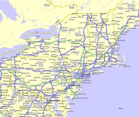 maps northeastern united states map