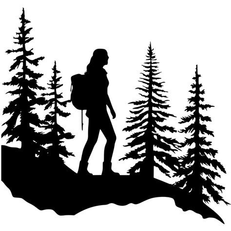 Woodsy Hike Svg Image For Cricut Silhouette Laser Machines Instant