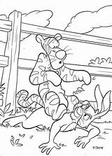 Pooh Winnie Rabbit Tigger sketch template