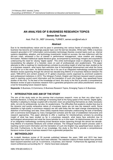 analysis   business research topics