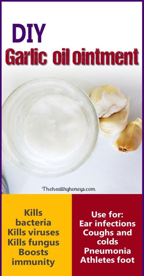 diy garlic oil ointment for healing the healthy honeys