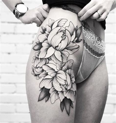 Best 10 Flower Thigh Tattoos Ideas On Pinterest Sunflower Tattoo