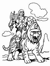 He Man Coloring Pages Colouring Heman Cartoon Party sketch template