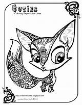 Coloring Pages Cuties Color Animal sketch template
