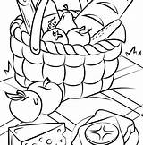 Blanket Picnic Coloring Clipartmag Drawing sketch template