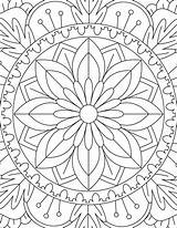 Mandala Volwassenen Kleurplaten Grundlegende Farbseiten sketch template