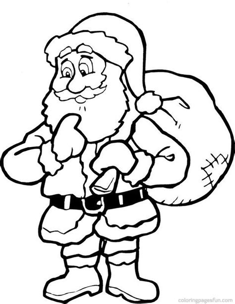 christmas santa claus coloring pages  santa coloring pages cartoon
