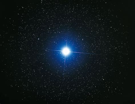 sirius  brightest star  earths night sky space