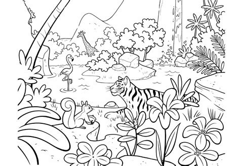 jungle animals printable coloring pages printable word searches