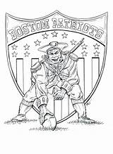 Patriot Patriots Coloring Drawing Pages Pat Logo Popular England Getdrawings Coloringhome sketch template