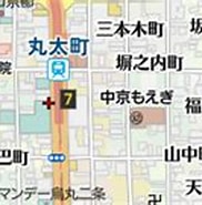 Image result for 京都府京都市中京区少将井御旅町. Size: 182 x 99. Source: www.mapion.co.jp