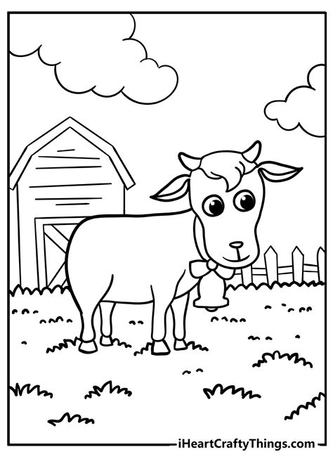 coloring pages  kids farm animals