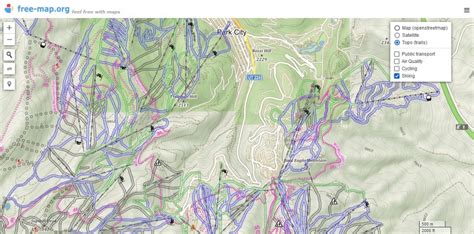skiing map  maporg