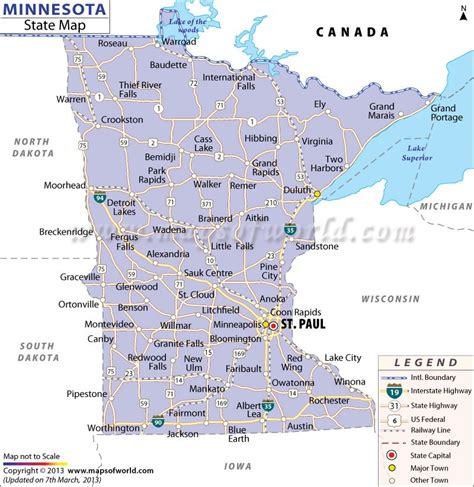 minnesota state map minnesota state state map minnesota