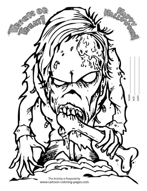 printable scary halloween coloring pages clip art library