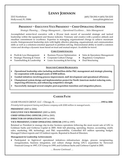 resume templates senior management freeresumetemplates