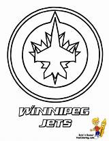 Coloring Hockey Nhl Pages Jets Ice Winnipeg Color Logos Kids Printable Colouring Symbols Logo Montreal Canadiens Bruins Oilers Nashville Predators sketch template