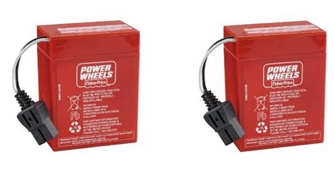 power wheels  volt  super  battery red black conne