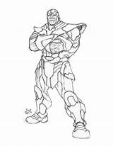 Thanos Marvel Wolverine Colorir Sympathique Artstation sketch template