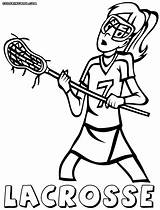 Lacrosse sketch template