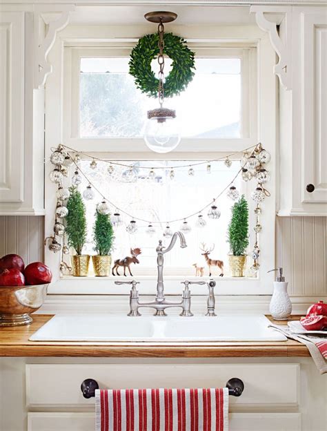 quick  easy holiday decorating ideas decor kitchen window