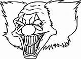 Pennywise Clown Coloring Pages Getcolorings sketch template