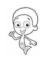 Coloring Goby Bubble Guppies Pages Ws sketch template