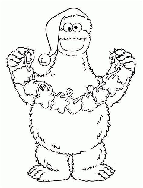 elmo christmas coloring coloring pages