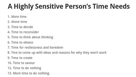 a highly sensitive person s time needs sensitive new world