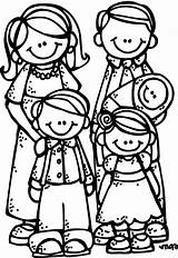 Family Coloring Clipart Transparent Webstockreview Collection Cute sketch template