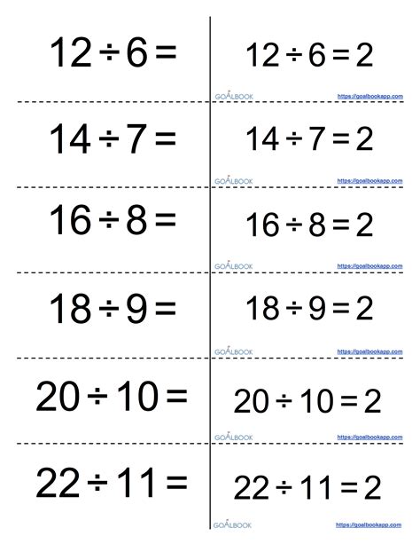 worksheet printable division flash cards worksheet fun worksheet