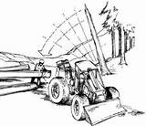 Logging Equipment Skidder Clip sketch template