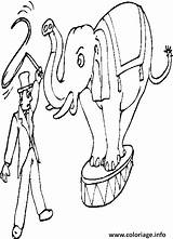 Cirque Dresseur Dessin Elephant Coloriage Coloriages Dedans Greatestcoloringbook sketch template