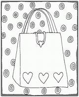 Tassen Kleurplaat Taschen Handbag Animaatjes sketch template