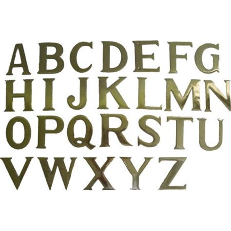 mm solid brass  adhesive letters  numbers  house