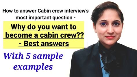 Why Do You Want To Become A Cabin Crew Best Answer Cabin Crew