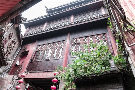 traditional chinese buildind editorial stock image image  alley