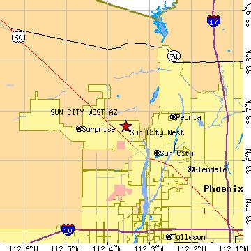sun city west arizona az population data races housing economy