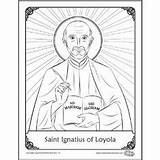 Ignatius Saint Loyola Aquinas Ignacio Faith Visiter Laminas Biblia Recortar sketch template