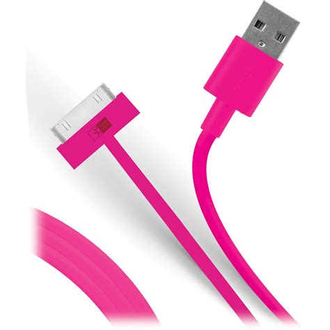 case logic iphoneipad micro usb cable pink cl cbliph pnk bh