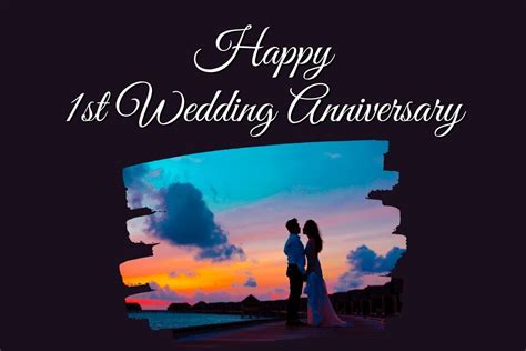 st wedding anniversary wishes na  mga larawan  sa asawa
