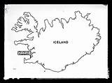 Iceland Map Colour Sheet sketch template