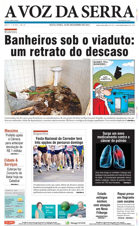 Edição De 18 De Dezembro De 2015 Jornal A Voz Da Serra