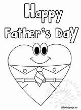 Happy Coloring Fathers Father Heart Kids Pages Craft Dad Sheets Crafts Printable Preschool Daddy Poems Template Card Activities Dads Book sketch template