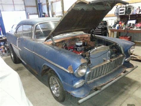 55 Chevy 2 Dr Hardtop Old School Hot Rod Project Gasser