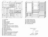 Armadio Cabina Dimensioni Dietro Architetto sketch template